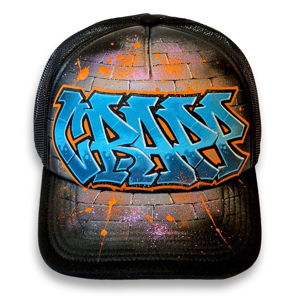 Custom personnalisé "Wild Graffiti" sur casquette
