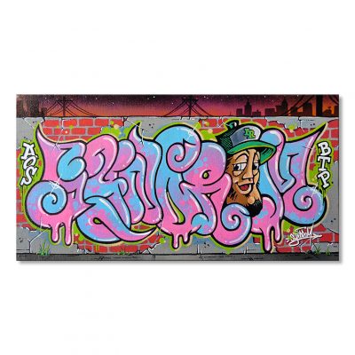 "Syndrom" Original graffiti art painting on canvas