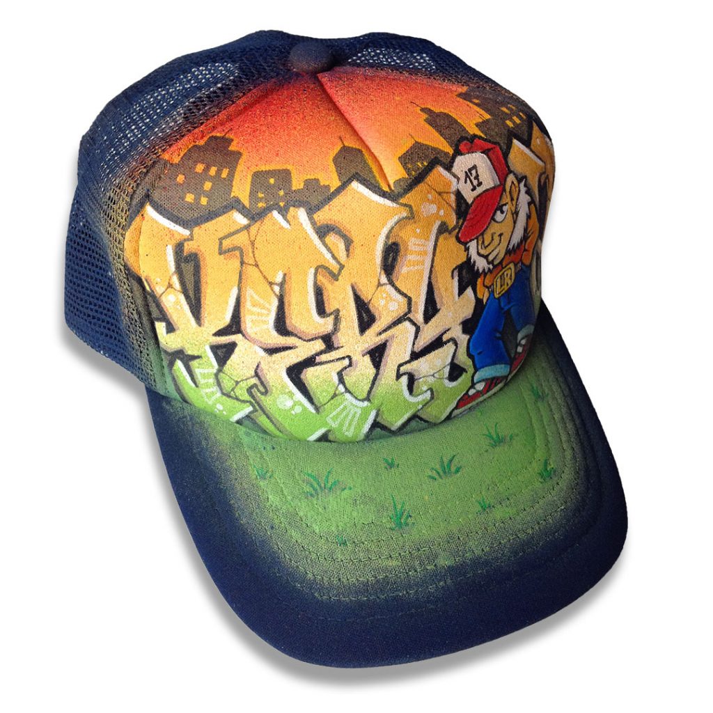 Casquette custom prénom graffiti personnalisé