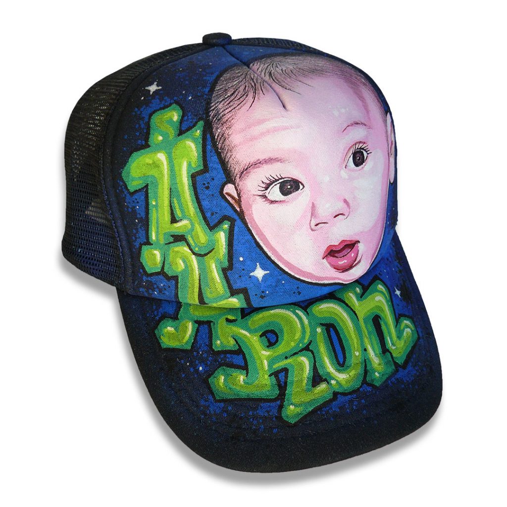 Custom "Prénom et portrait" personnalisé sur casquette