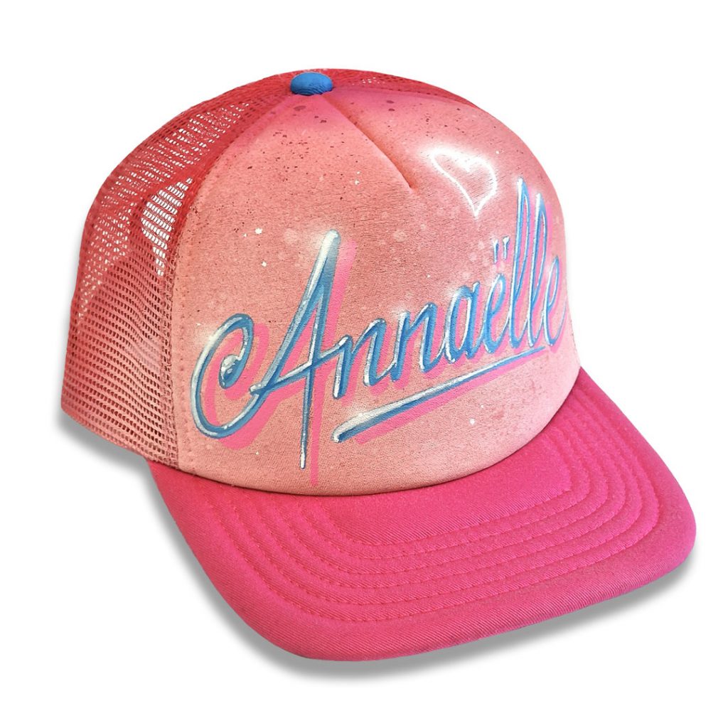 Casquette à personnaliser avec prénom en lettres cursives