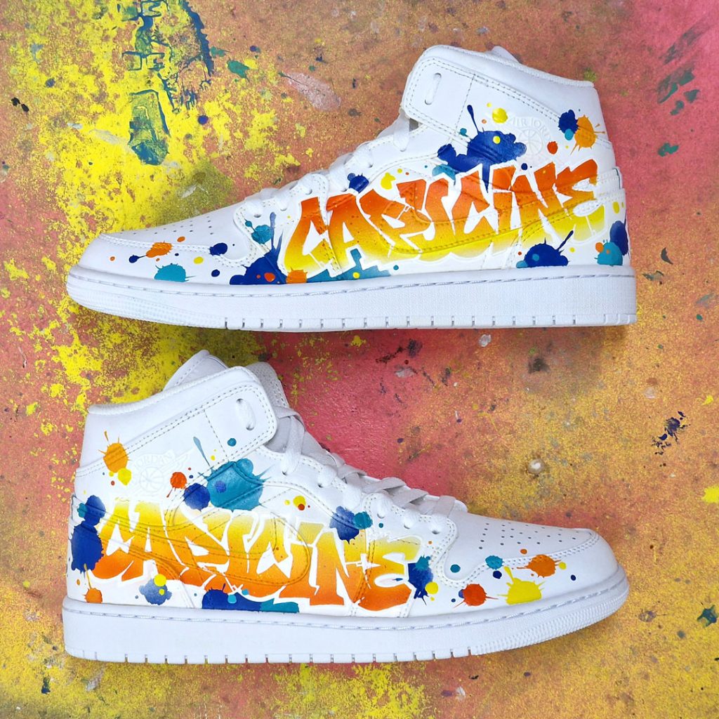 Custom personnalisé Prénom Graffiti sur baskets