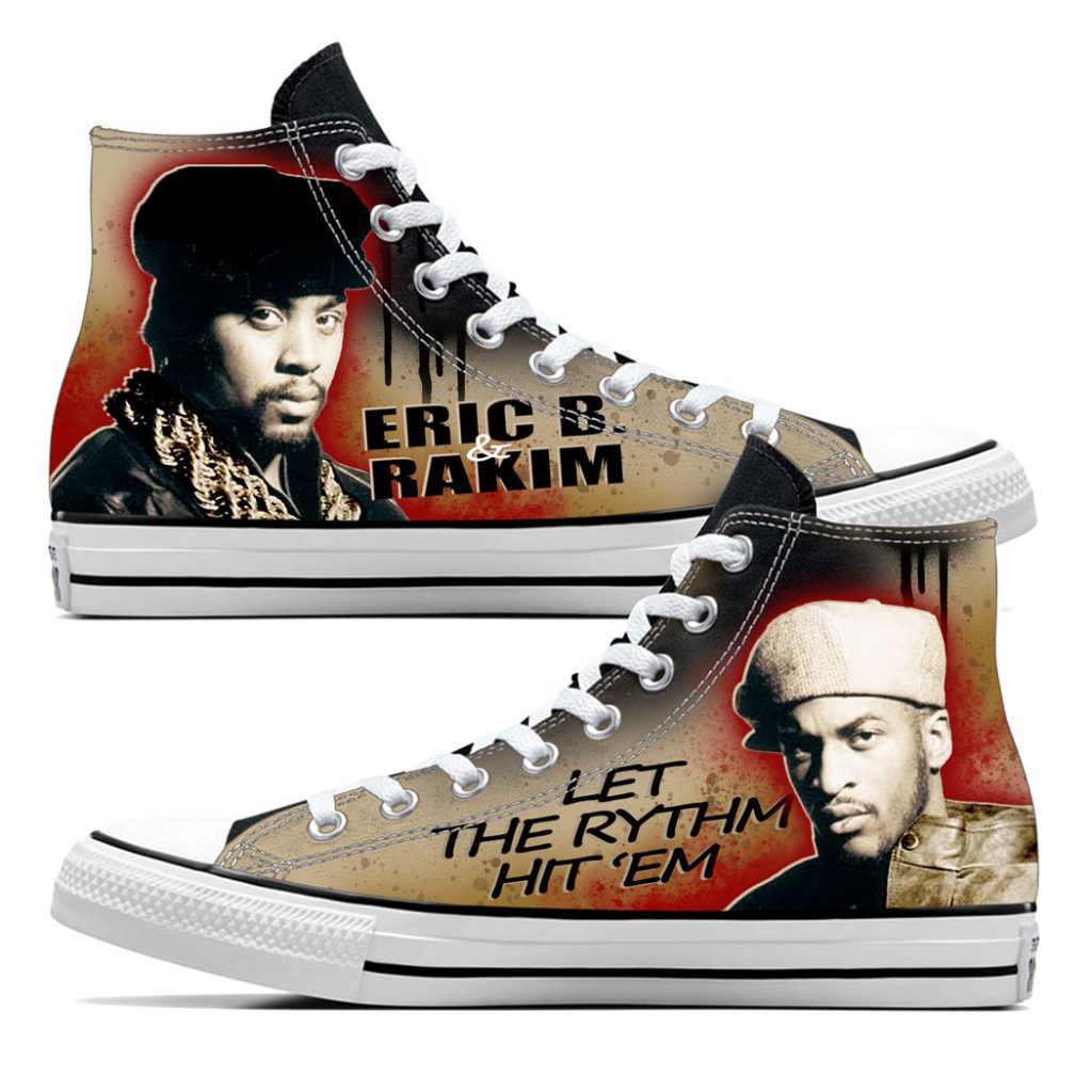 Custom personnalisé "Eric B. & Rakim" sur Converse Chuck Tailor All Star - High Top