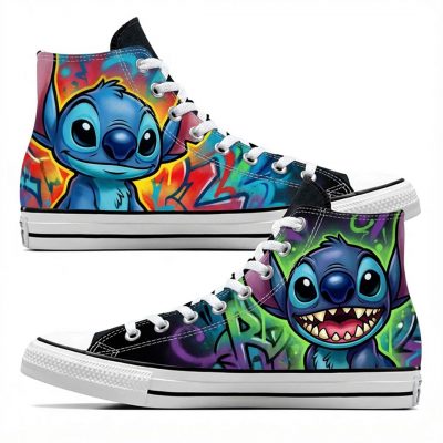 Custom personnalisé "Stitch" sur Converse Chuck Tailor All Star - High Top