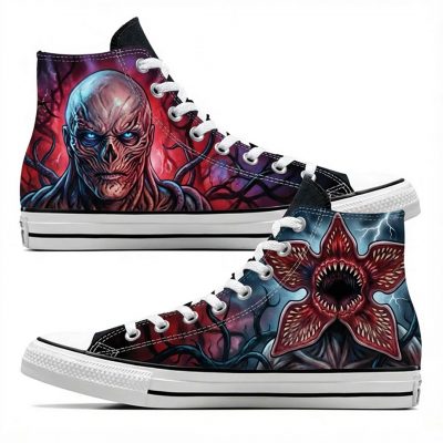 Custom personnalisé "Stranger Things" sur Converse Chuck Tailor All Star - High Top