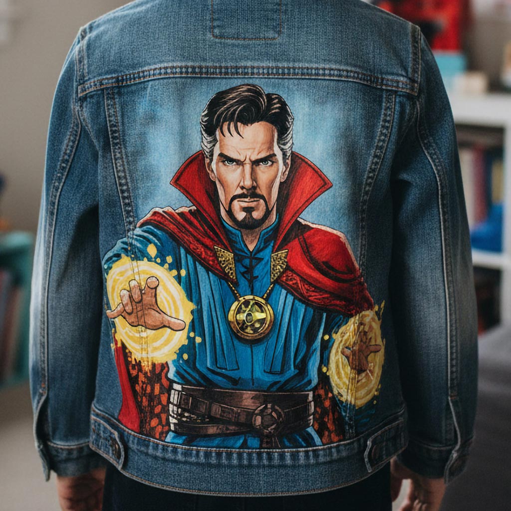 Veste custom personnalisée "Dr Strange"