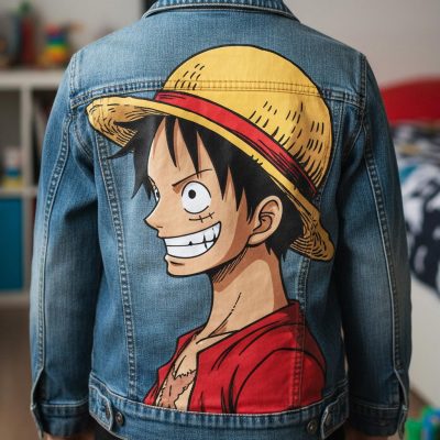 Veste custom personnalisée "Luffy"