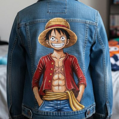 Veste custom personnalisée "Luffy"