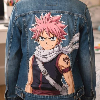 Veste custom personnalisée "Natsu Fairy Tail"