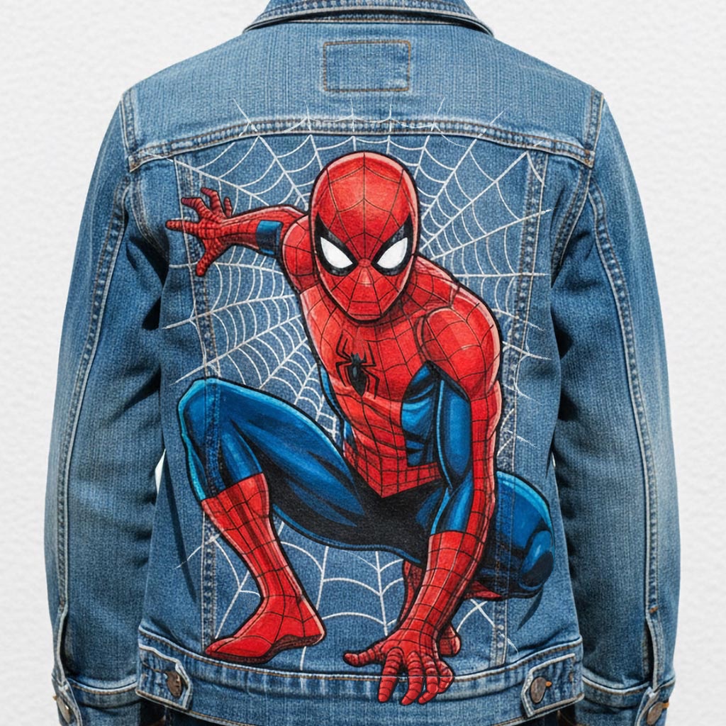 Veste custom personnalisée "Spider-Man"