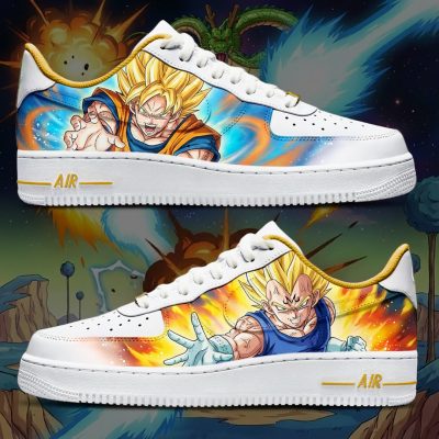 Custom personnalisé "Goku et Gohan Super Saiyan" sur Air Force 1