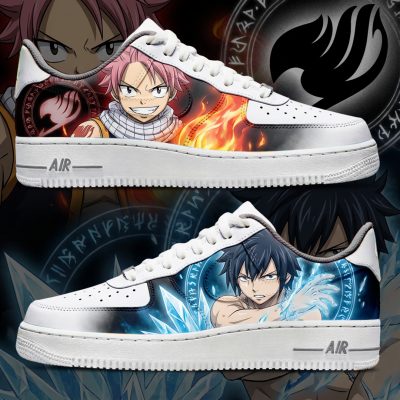 Custom personnalisé "Fairy Tail - Natsu et Grey" sur Air Force 1