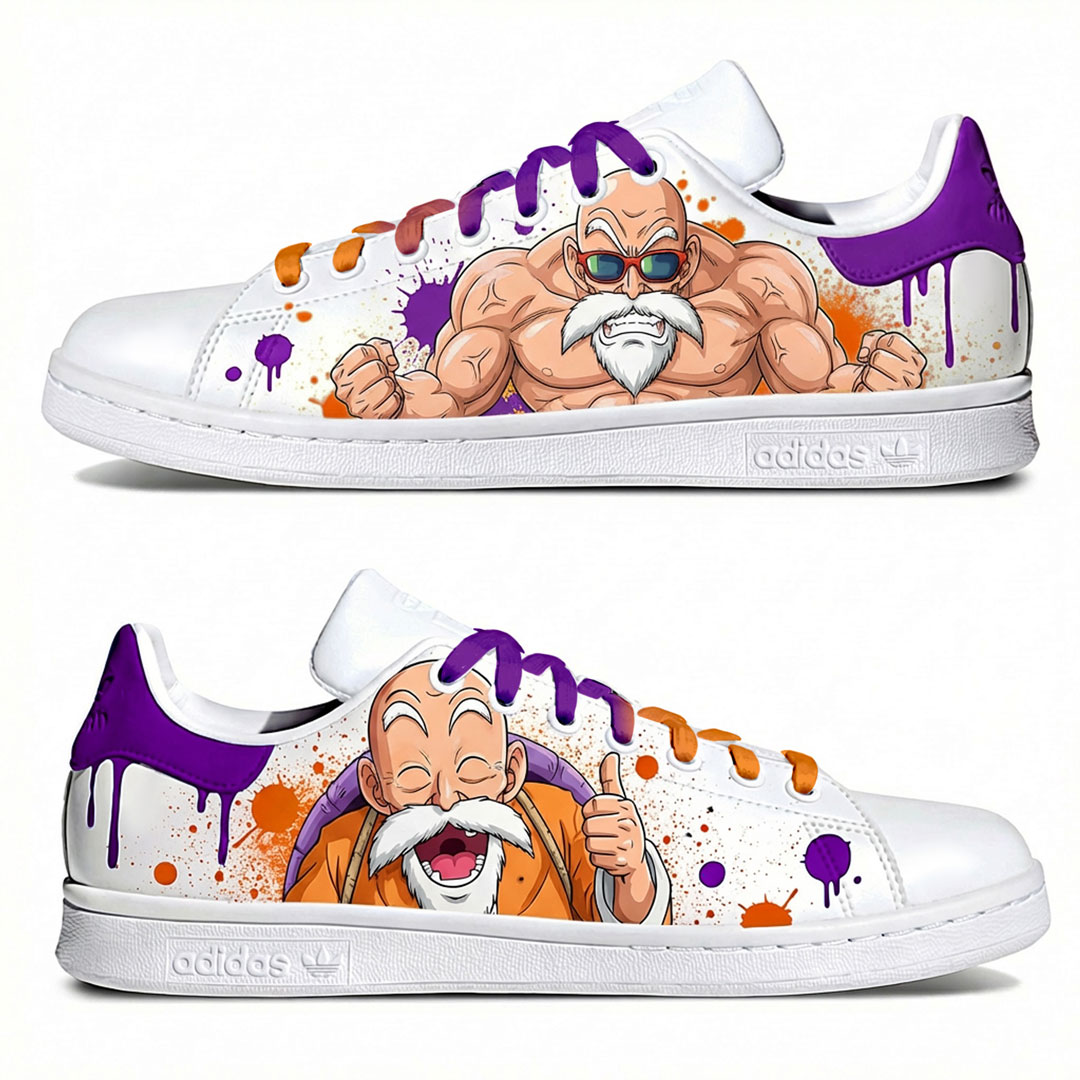 Baskets Stan Smith custom personnalisé DBZ "Tortue Géniale"