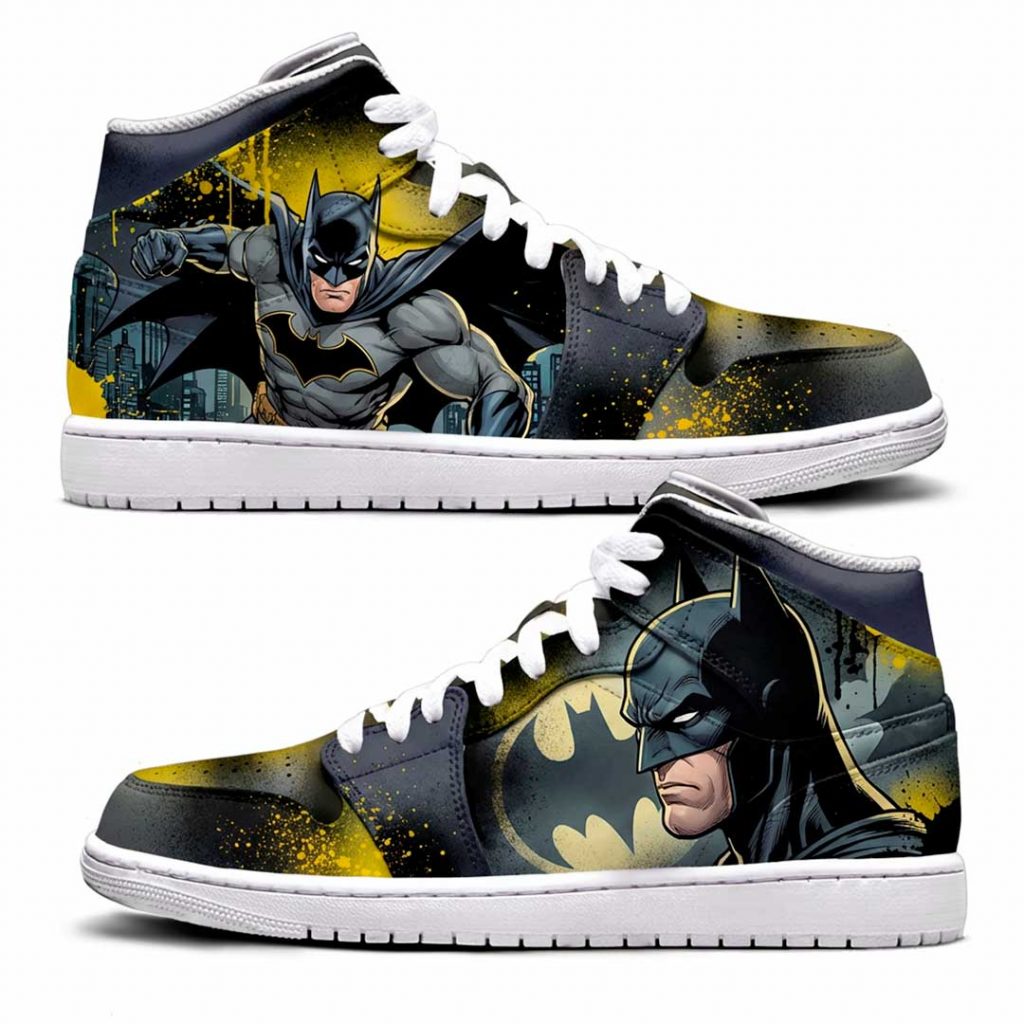 Custom "Batman" sur Nike Air Jordan 1 Mid