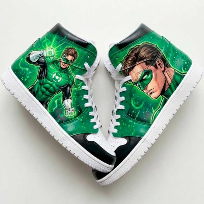 Custom "Green Lantern" sur Nike Air Jordan 1 Mid
