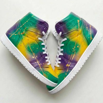 Custom graffiti sur Nike Air Jordan 1 Mid