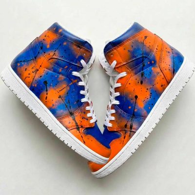 Custom graffiti sur Nike Air Jordan 1 Mid