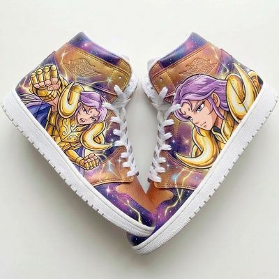 Custom "Saint Seiya - Mu" sur Nike Air Jordan 1 Mid