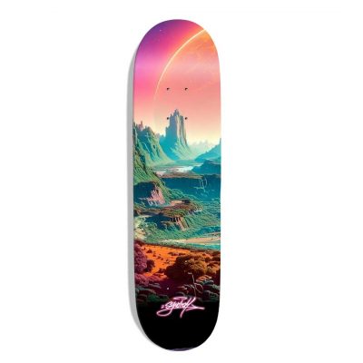 Planche de skateboard custom original "Landscape N°1"