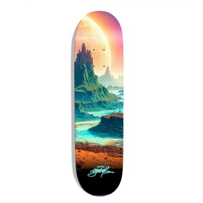 Planche de skateboard custom original "Landscape N°3"