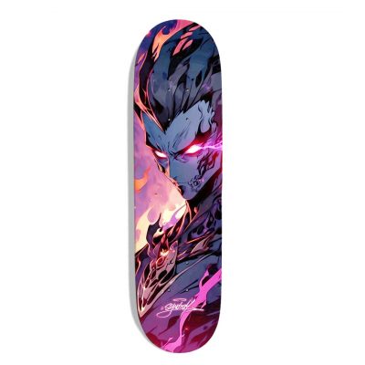 Planche de skateboard custom original "Manga Power"
