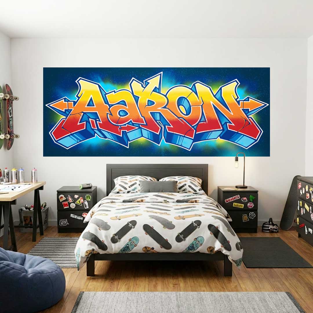 Toile "Prénom Graffiti" personnalisée