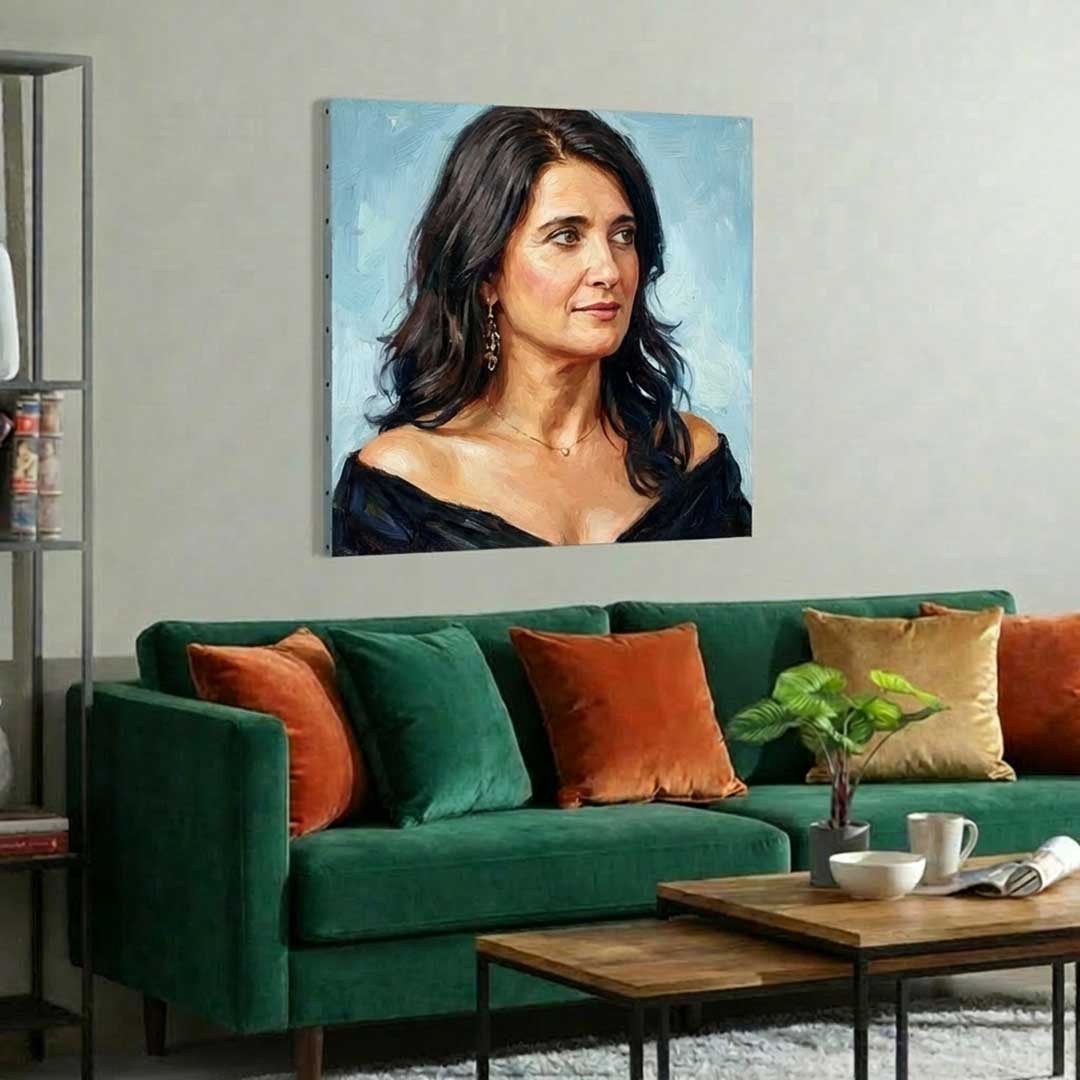 Tableau "Portrait en couleur" sur toile personnalisé