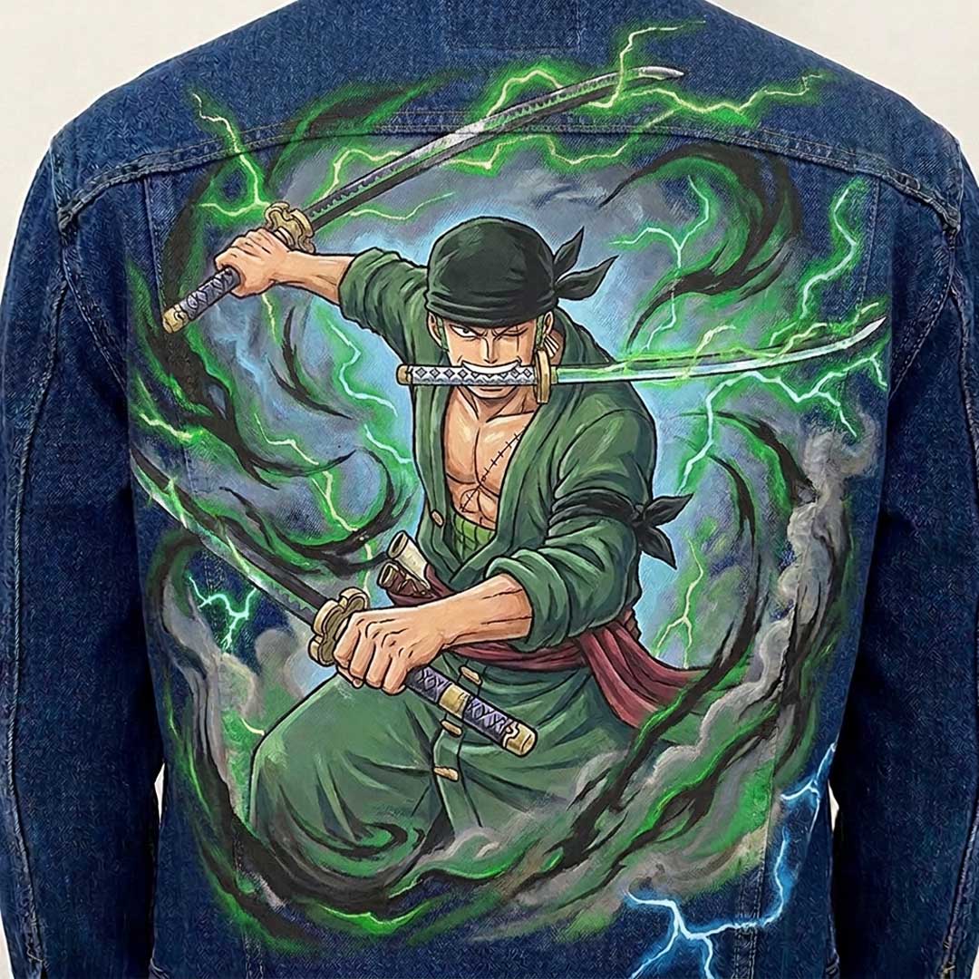 Veste custom personnalisée "Roronoa Zoro"