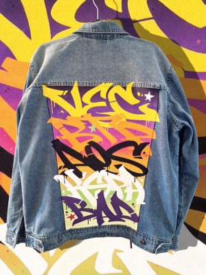 Veste en jean personnalisée "Graffiti"