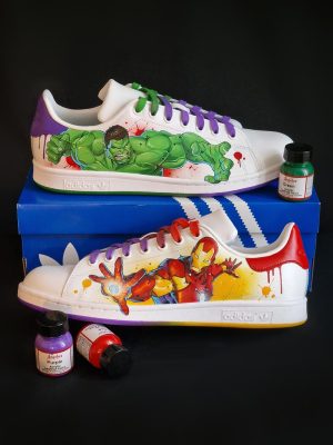 Custom Stan Smith personnalisée Marvel