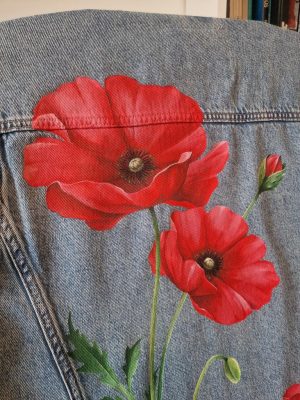 Veste en jean personnalisée "Motif Floral"